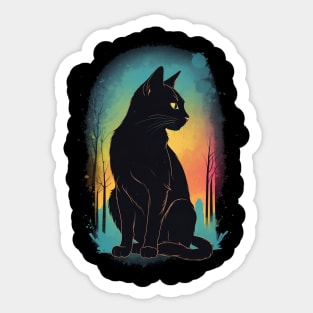 Black Cat Sticker